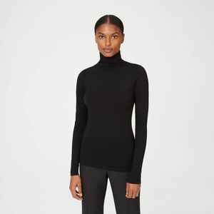 NWT Club Monaco Julie Black Lightweight Turtleneck Size Large Retails: $90